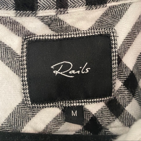 Rails luxury button down “flannel” style blouse - Picture 9 of 11